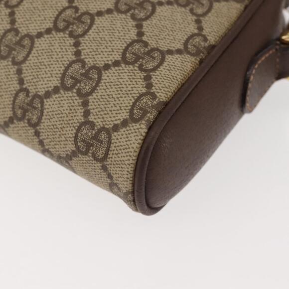 GUCCI GG Supreme Shoulder Bag PVC Beige Silver 001 58 6594 Auth 144076 - Picture 16 of 16